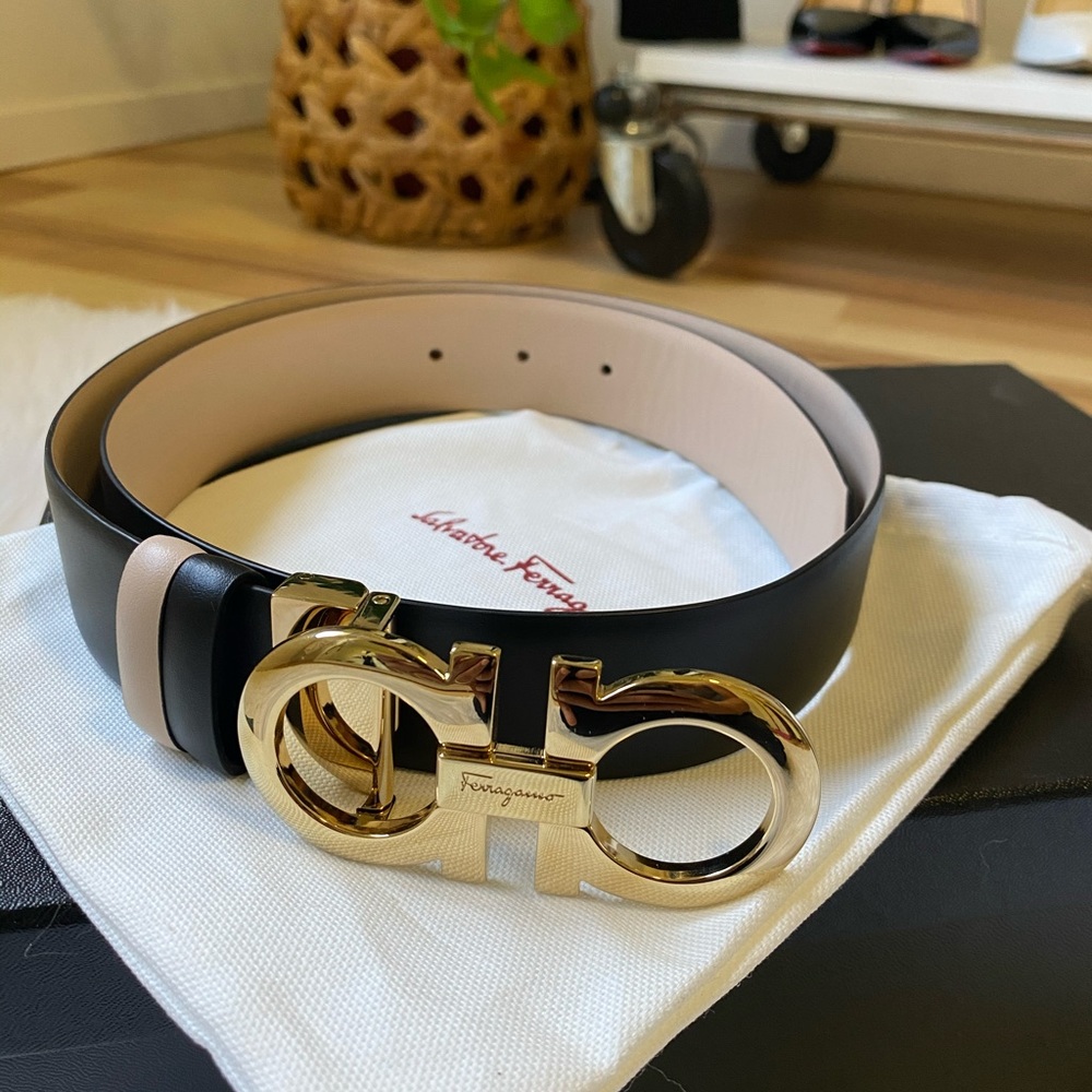Salvatore Ferragamo Reversible Leather Belt